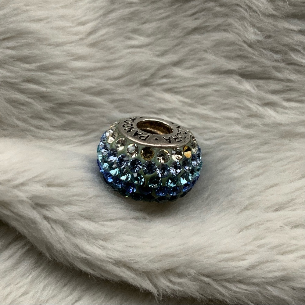 Pandora Pave’ Blue Crystal Gradient Bead - Picture 9 of 10